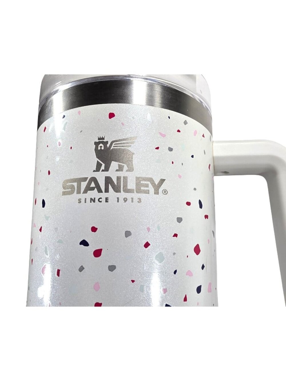 Stanley 40 Oz Confetti Terrazzo Pearlescent Tumbler With Straw & Handle Travel